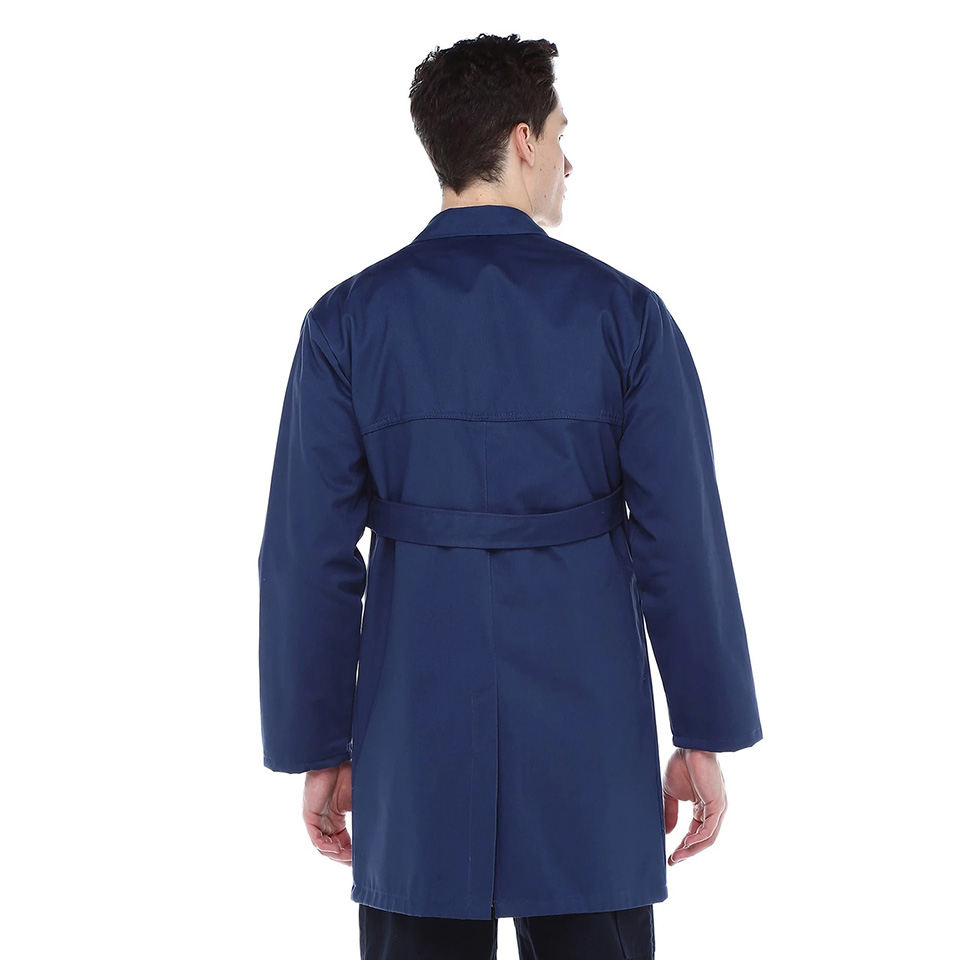 Lacivert %100 Pamuk Gabardin İş Önlüğü – Meslek Lisesi ve Sanayi Kullanımı