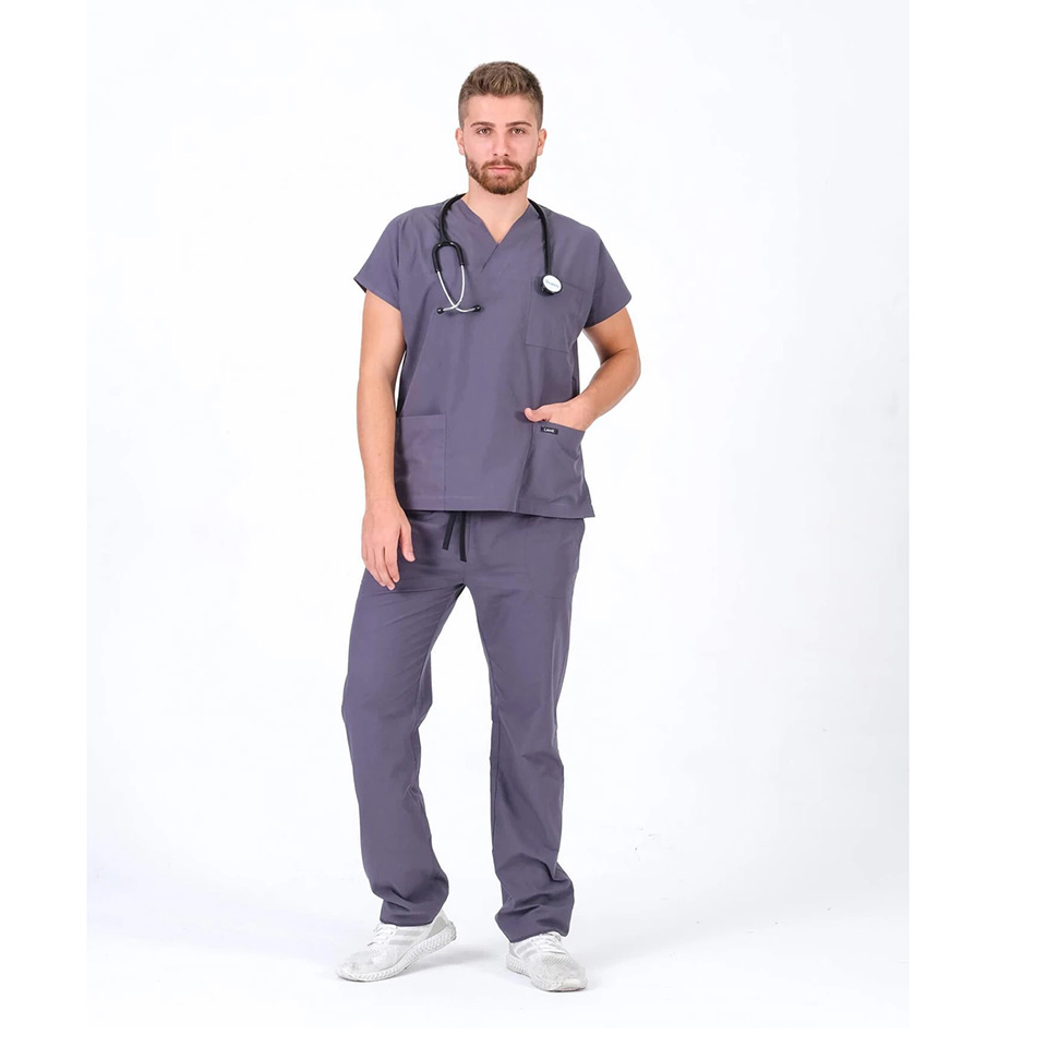 GRİ Hemşire Forması Bay ,Hemşire Takım ,Doktor Forması,Scbrus