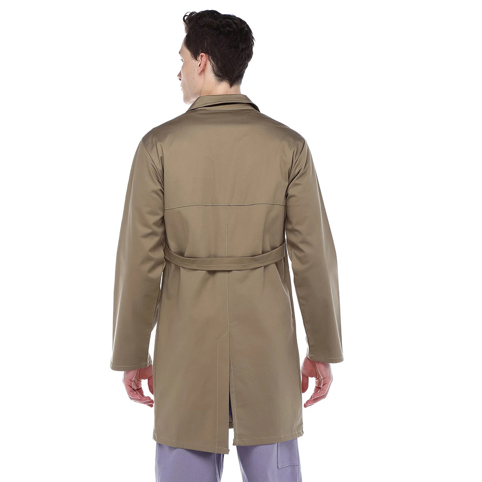 Bej %100 Pamuk Gabardin İş Önlüğü – Meslek Lisesi ve Sanayi Kullanımı