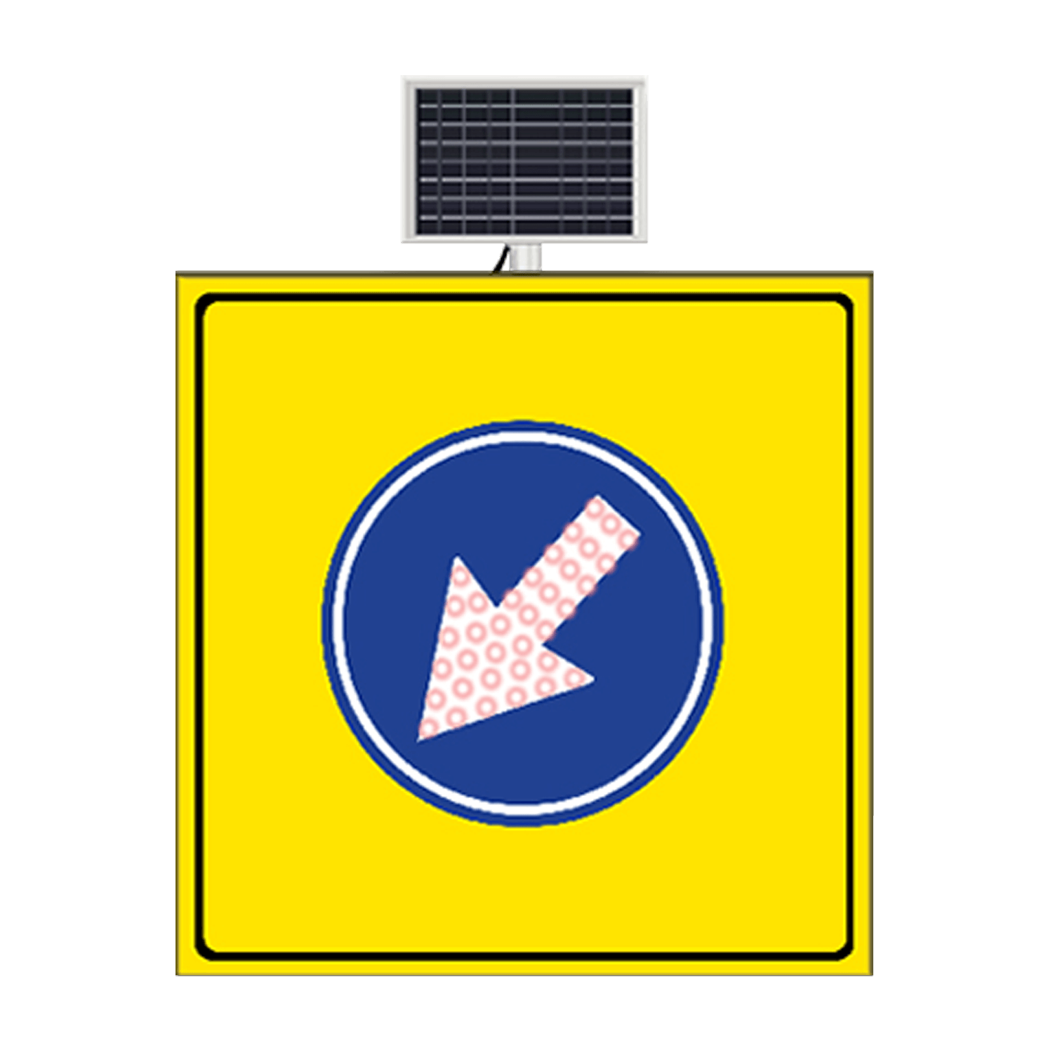 SOLA MECBURİ YÖN SARI ZEMİN SOLAR