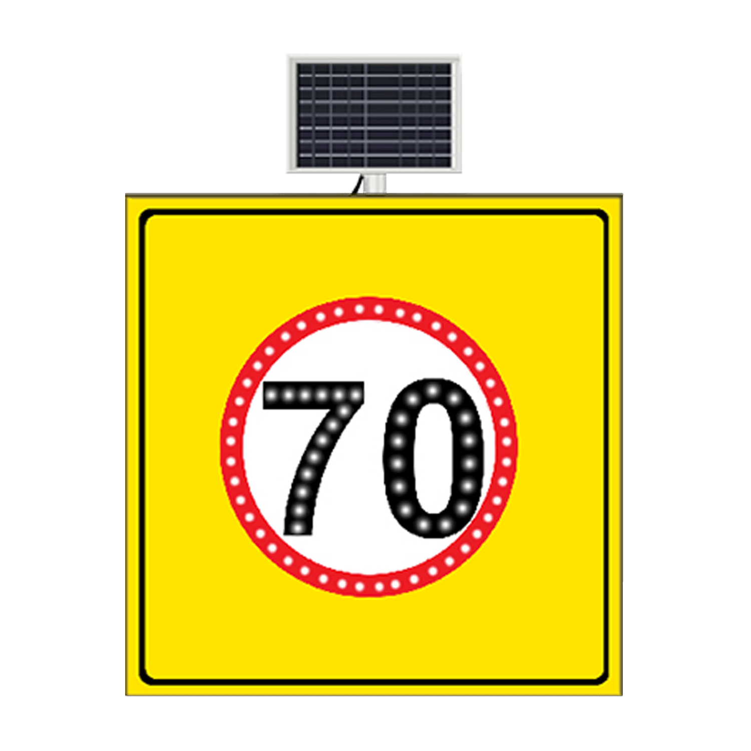HIZ LİMİTİ 70 KM SARI ZEMİN 100x100