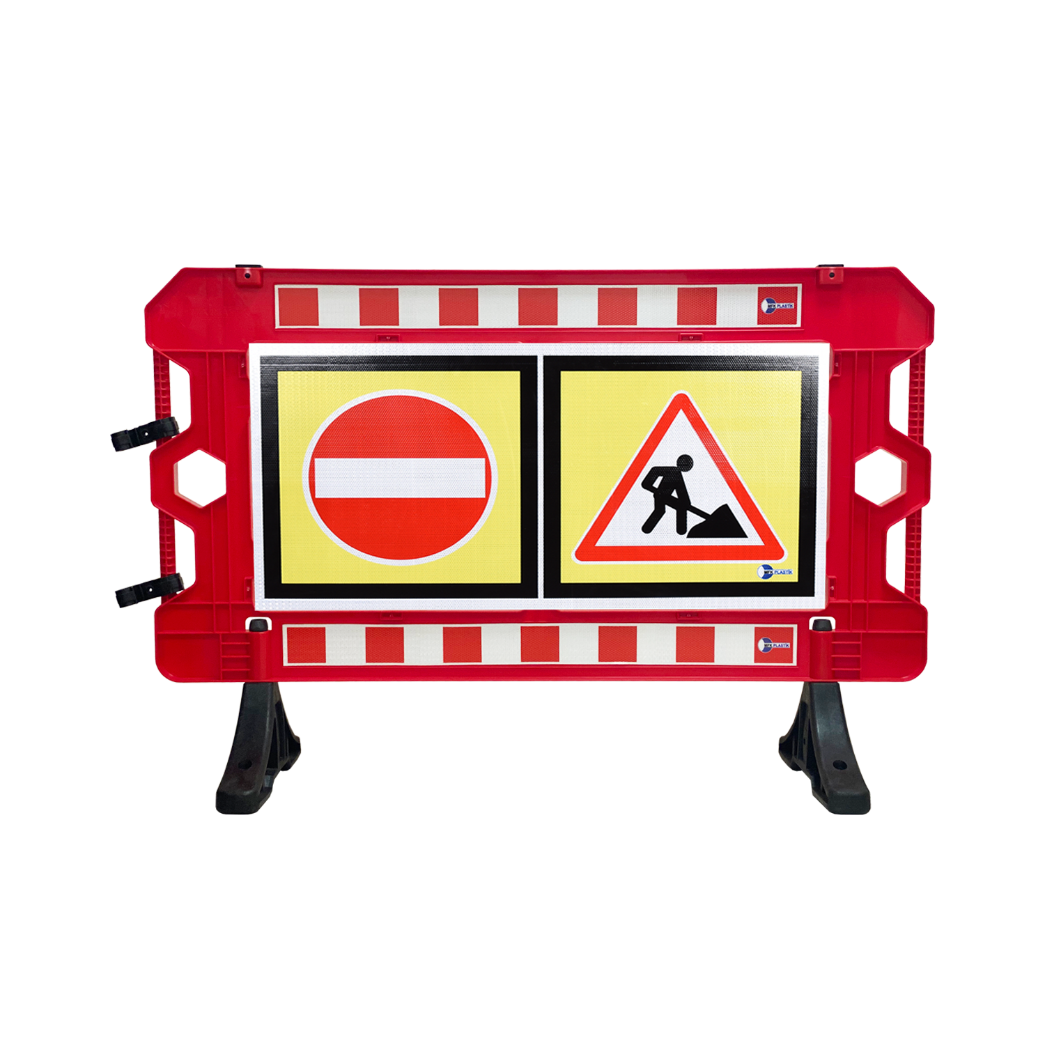 PANEL BARİYER 150 CM KIRMIZI BASKILI