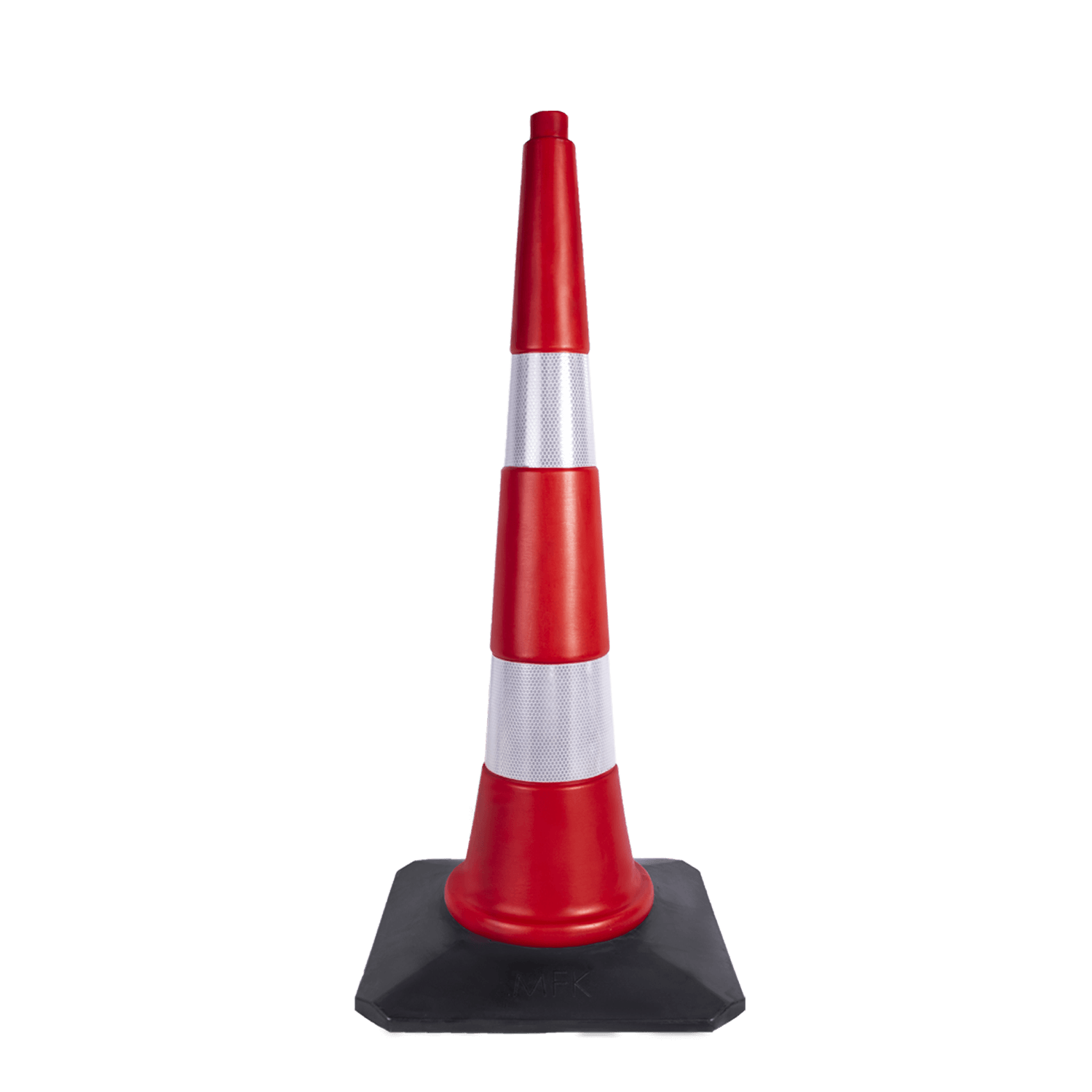 90 CM TRAFİK KONİSİ KAUÇUK TABANLI