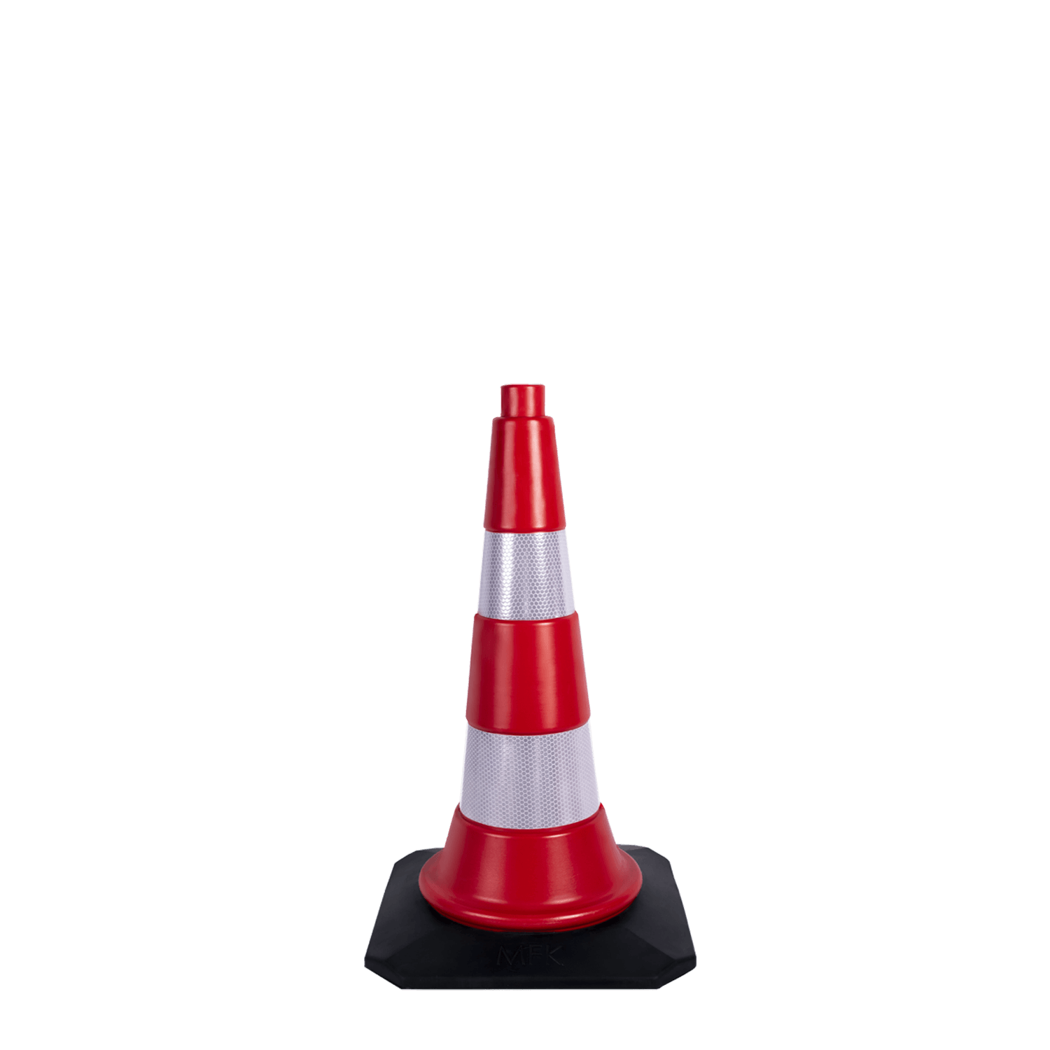 50 CM TRAFİK KONİSİ KAUÇUK TABANLI